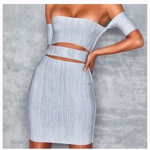 Mistress Rocks denim bandage mini dress
